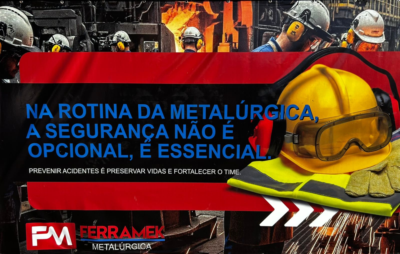 Na rotina da Metalúrgica a Segurança é Essencial
